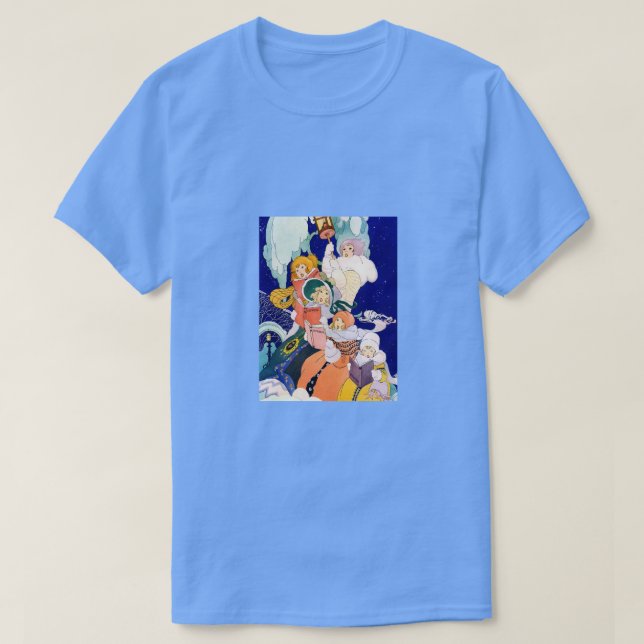 Camiseta Cantores de Natal Antigos sob as Estrelas  (Frente do Design)