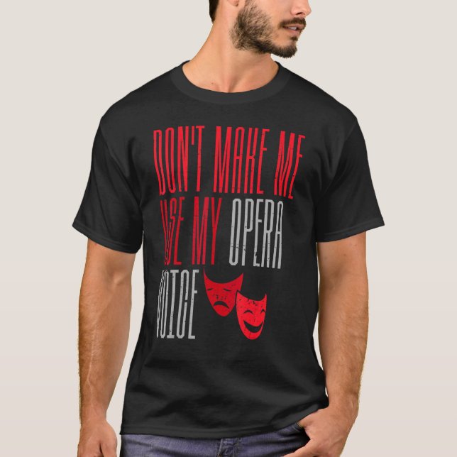 Camiseta Cantores De Teatro De Broadway Operam Vozes Musica (Frente)