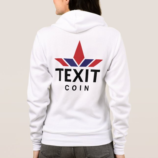 Camiseta Canvas de Moedas TeXit Hoodie Zipper (Verso)