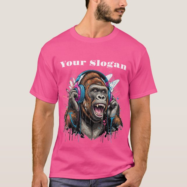 Camiseta Canvas Sonic Ape: Design seu próprio fone de ouvid (Frente)