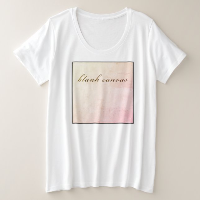 Camiseta canvas vazio (Frente do Design)