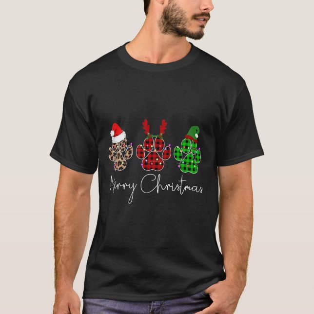 Camiseta Canw Cães Buffalo Xadrez Leopard Design Cristo (Frente)