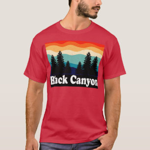 Camiseta Canyon Negro da Colorida Nacional de Gunnison