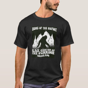 Camiseta Canyon Negro da Lar do Gunnison Colorado Maine