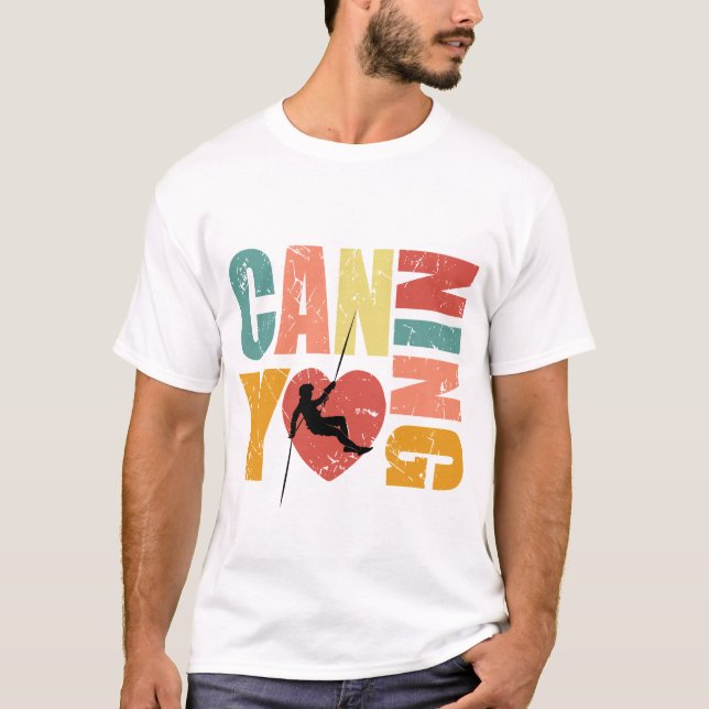 Camiseta Canyonering I Love Canyoning Rappelling Lover (Frente)