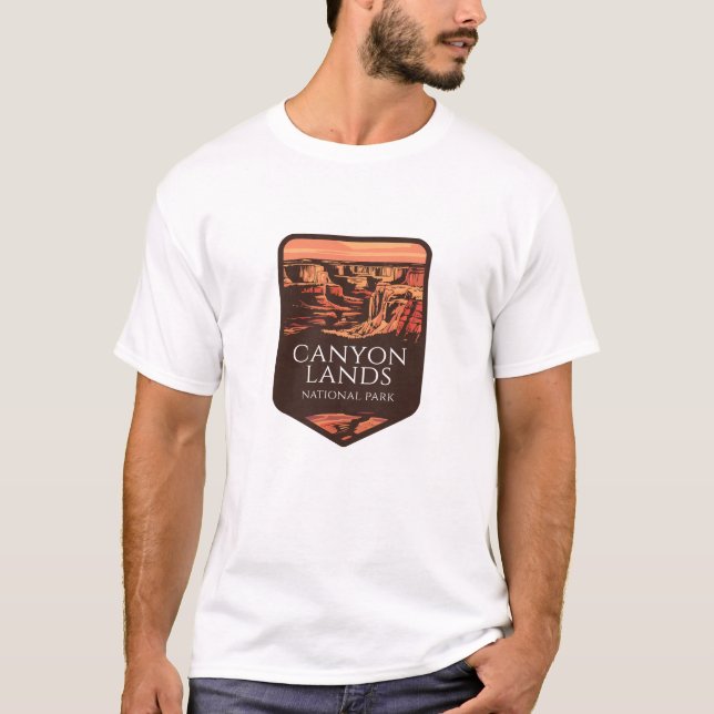 Camiseta Canyonlands National Park Sunset Emblem (Frente)