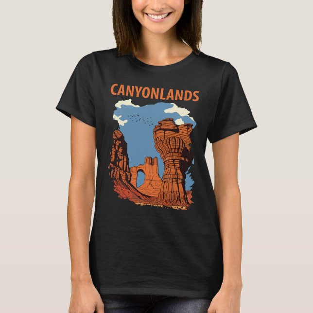 Camiseta Canyonlands Utah Arches Laranja Viagem (Frente)
