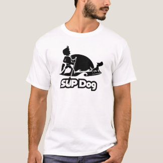 Camiseta CÃO 8 do SUP - parte dianteira e parte traseira