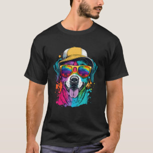 Camiseta Cão-Abstrato Cão-Cana-Cana-de-Pestana 24