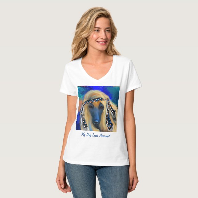 Camiseta Cão Afegão       (Frente Completa)