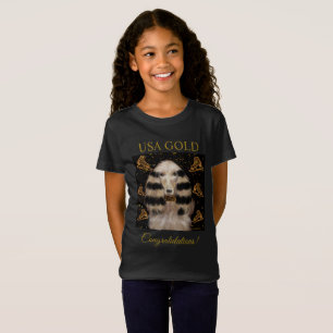 CAMISETA CÃO AFEGÃO OURO 