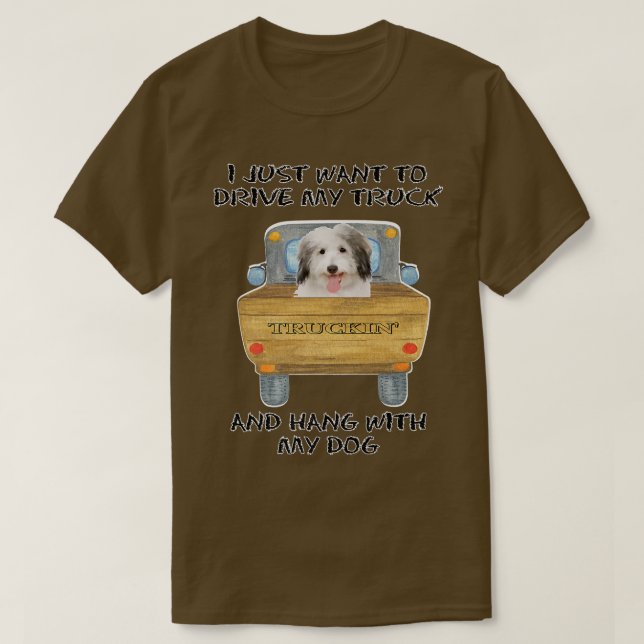 Camiseta Cão-Algodão de Tulear (Frente do Design)