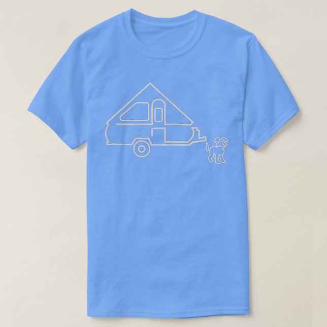 Camiseta Cão Aliner A-frame ferroviário de trilho Feliz Cac (Frente do Design)
