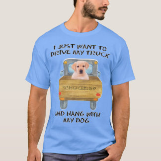 Camiseta Cão Amarelo-Labrador Condutor de Caminhões
