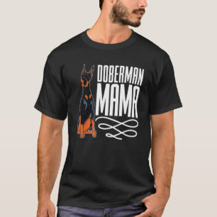 Camiseta Cão Animal Pet Mãe Doberman Mama Doberman Pinsche