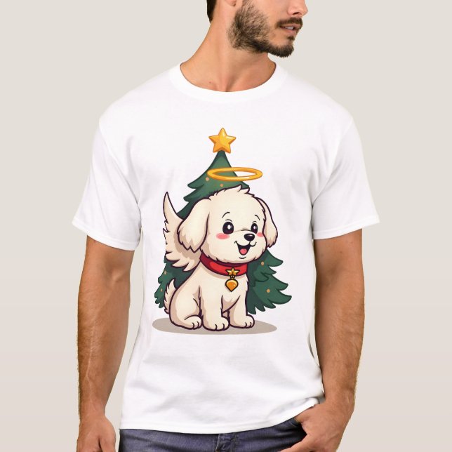 Camiseta Cão Anjo Maltês (Frente)