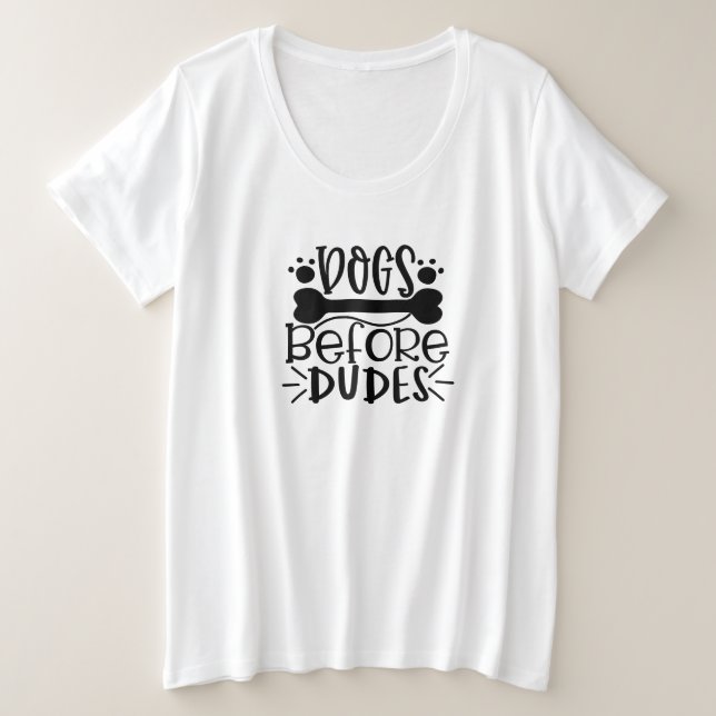 Camiseta cão antes de homens (Frente do Design)