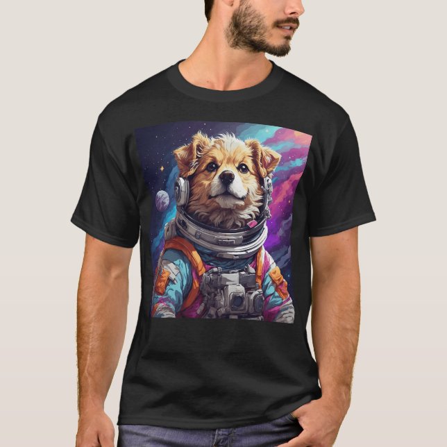 Camiseta Cão astronauta (Frente)