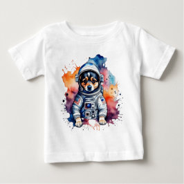 Camiseta Cão astronauta de animais giros