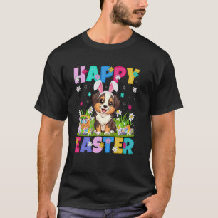 Camiseta Cão Australian Shepherd Caça ao Ovo de Páscoa Orel