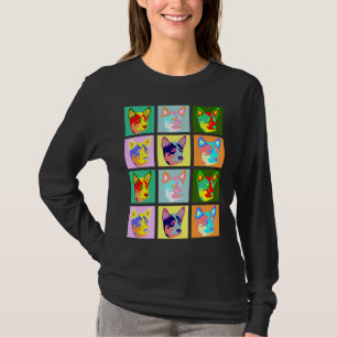 Camiseta Cão australiano do gado do pop art