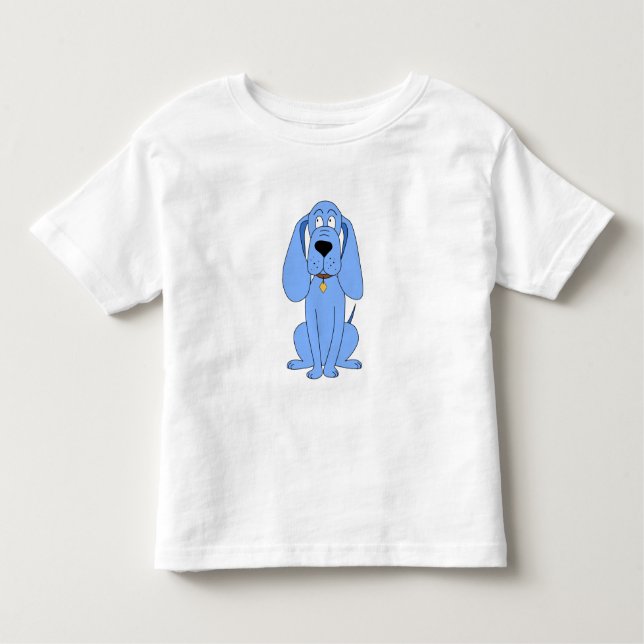 Camiseta Cão azul. Hound. (Frente)