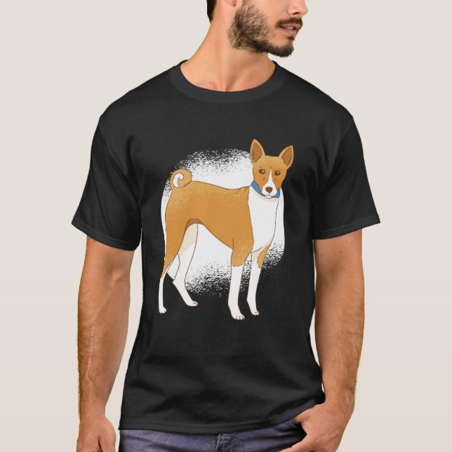 Camiseta cão Basenji (Frente)