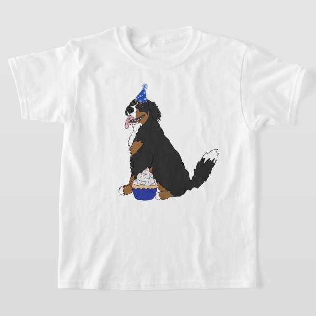 Camiseta Cão Bernês de Montanha de Aniversário (Postura )