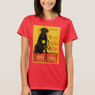 Camiseta Cão bonito de Corso do bastão
