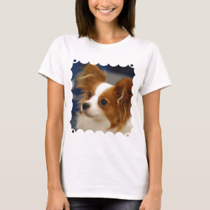 Camiseta Cão bonito de Papillon