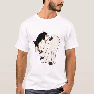 Camiseta Cão Boo Halloween Cão Sinistro