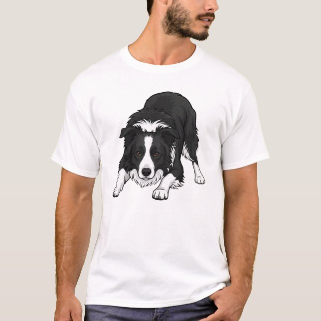 Camiseta Cão Border Collie (Frente)