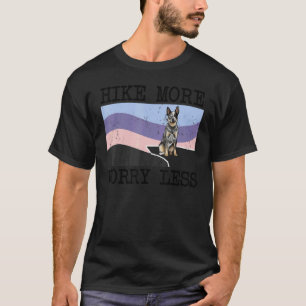 Camiseta Cão Bovino Australiano Caminhe Mais Preocupe Menos