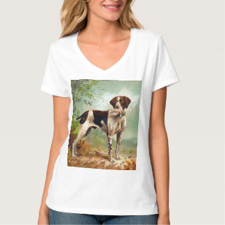Camiseta Cão caçador com pássaro na boca