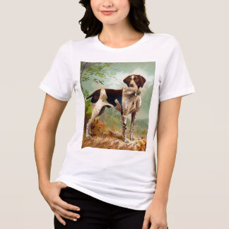 Camiseta Cão caçador com pássaro na boca