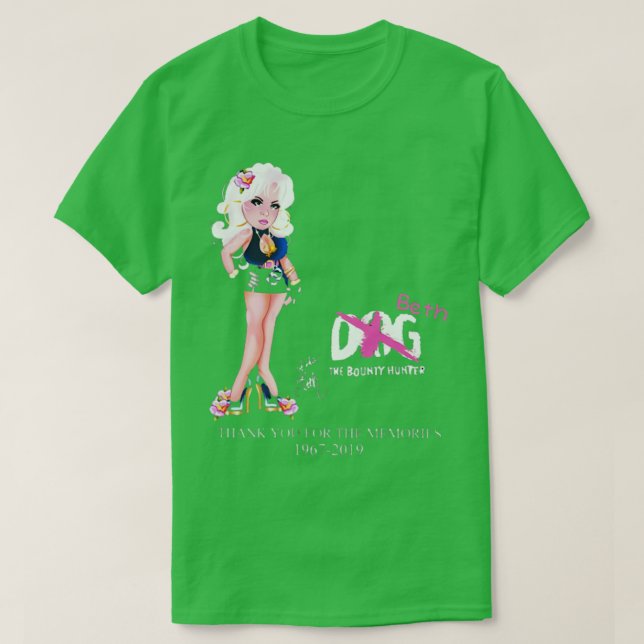 Camiseta cão caçador de recompensas 1 (Frente do Design)