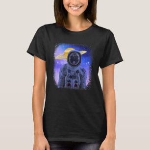 Camiseta Cão Cachorro Cachorro Com Galáxia Astronauta Galáx