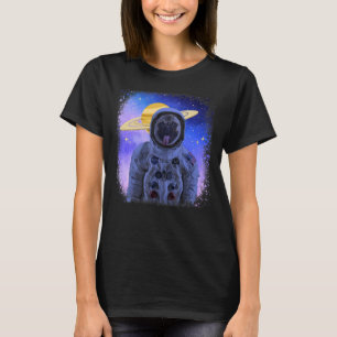 Camiseta Cão Cachorro Cachorro Com Galáxia Astronauta Galáx