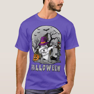 Camiseta Cão Cachorro Cachorro Miniatura de Halloween 