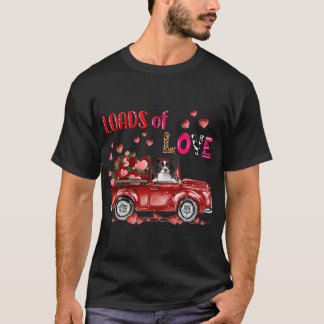 Camiseta Cão Cachorro Gelado Que Conduz Caminhão Vermelho F