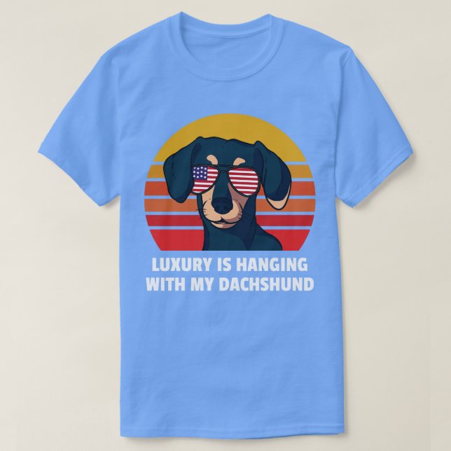 Camiseta Cão-Cachshund Design Weiner (Frente do Design)