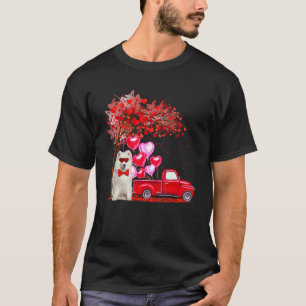 Camiseta Cão-Caminhão C, Colheita de Árvores Samoyed