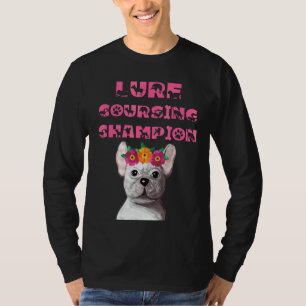 Camiseta Cão-Campeão De Curso De Lura Com Coroa De Flor