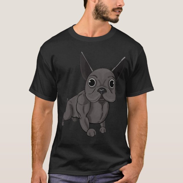 Camiseta cão-canalha francês (Frente)