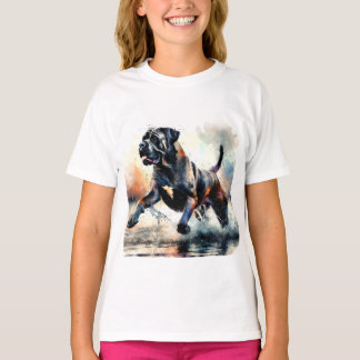 Camiseta Cão Cane Corso em aquarela