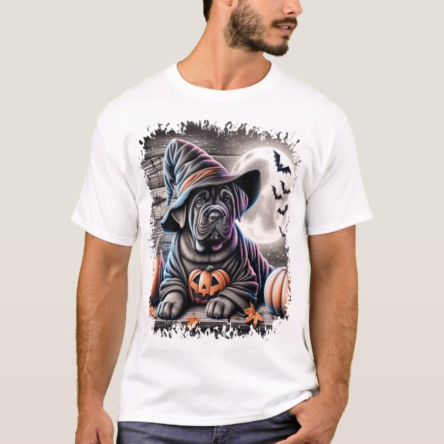 Camiseta Cão Cane Corso Halloween (Frente)