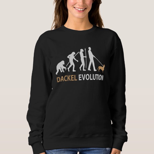 Camiseta Cão-Cão-Cão-Cão-Dachshund Teckel Dachshund Evoluçã (Frente)
