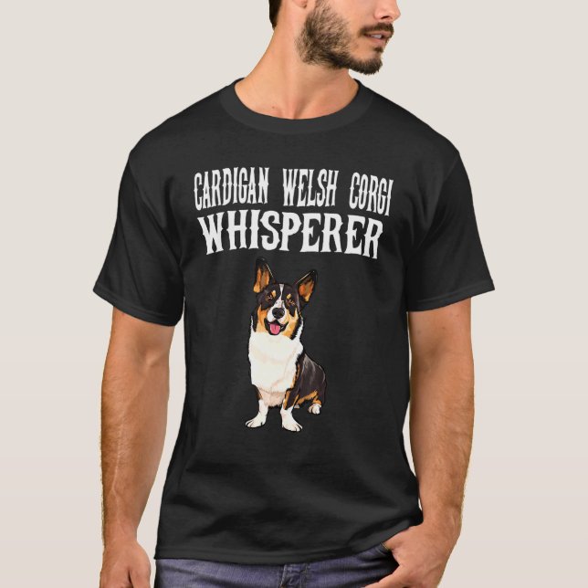 Camiseta Cão Cardigan Welsh Corgi Wisperer (Frente)