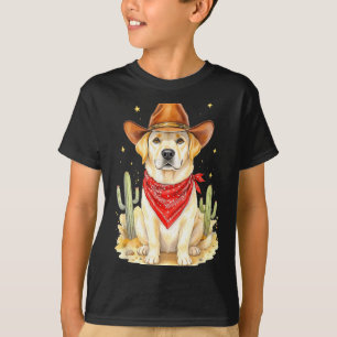 Camiseta Cão Caubói Labrador Retriever Ocidental Llabrador