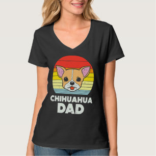 Camiseta Cão Chihuahua Pai Sunset Retro Chiwawa